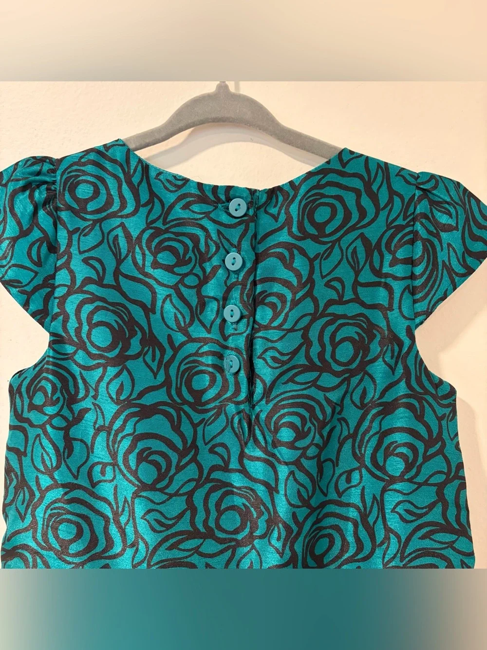 Gymboree Emerald Party Duppioni Dress Velvet Bow 5T